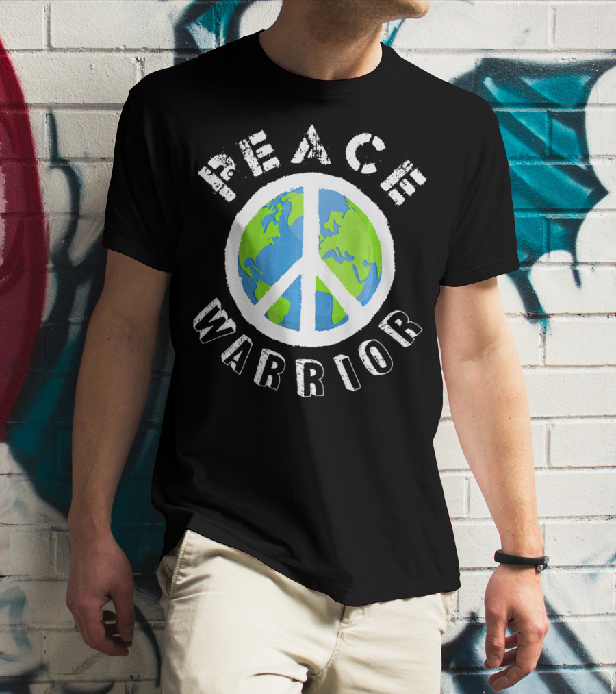 Peace Warrior Earth World Peace T-Shirt