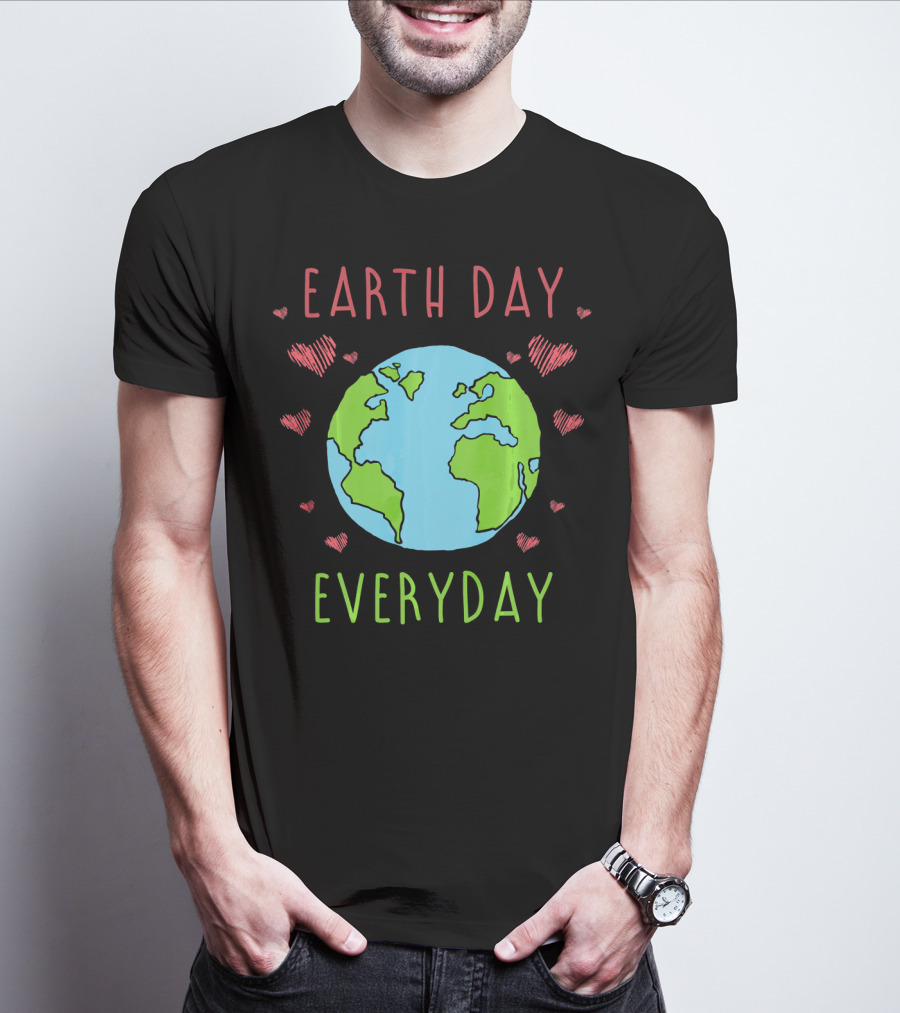 Earth Day Everyday Hearts Recycle T-Shirt