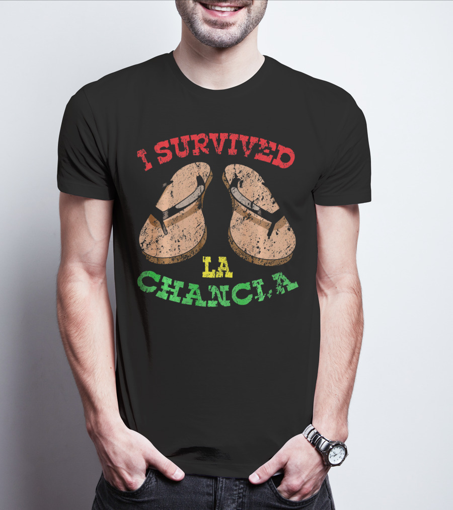 I Survived La Chancla Mexico Cinco Sandals T-Shirt