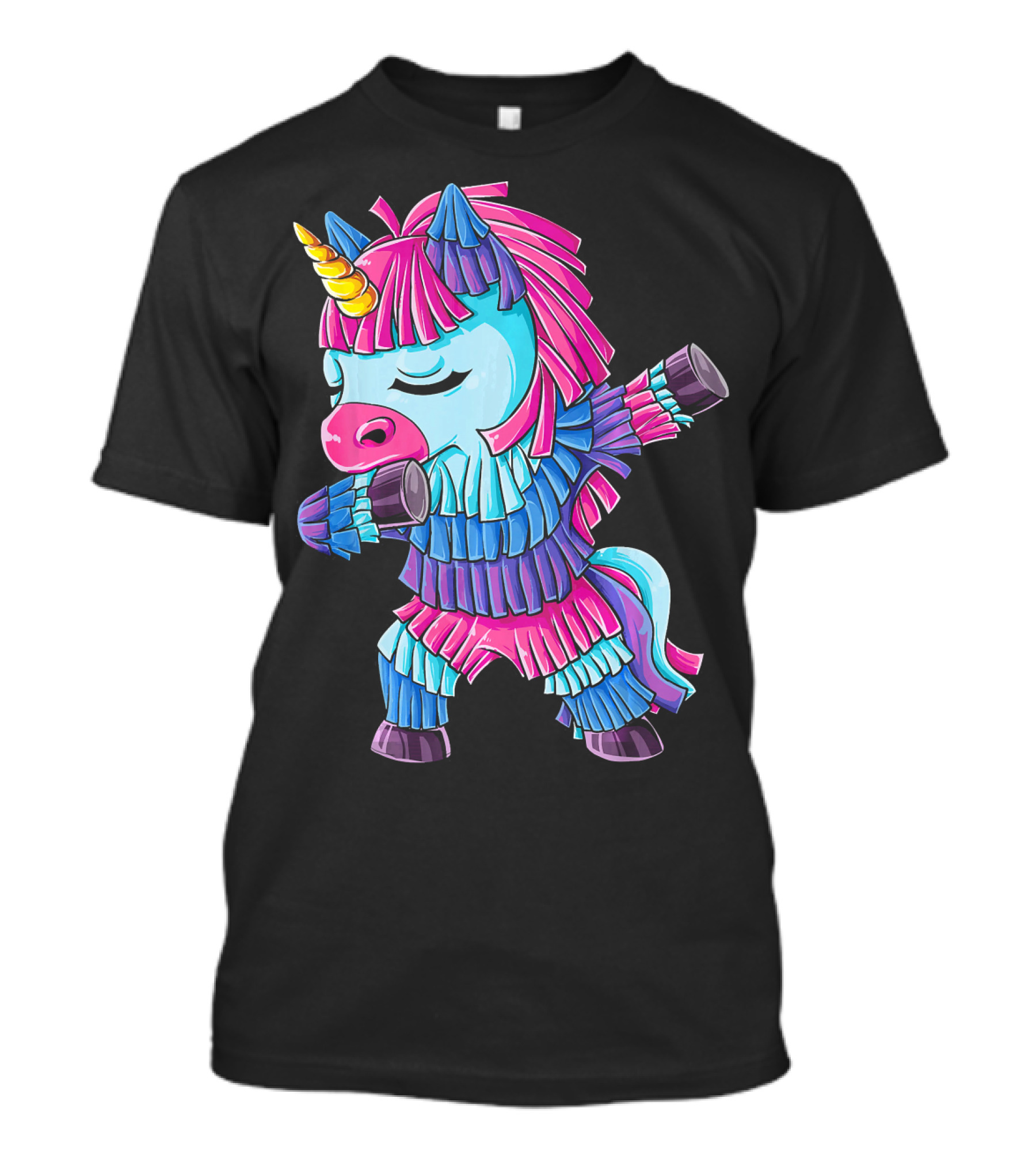 Dabbing Unicorn Pinata Funny Cinco De Mayo Party T-Shirt