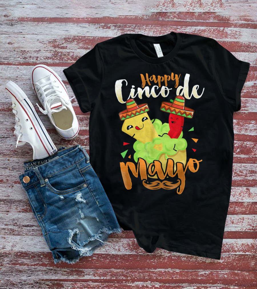 Happy Cinco De Mayo Nacho Guacamole Cinco De Mayo T-Shirt