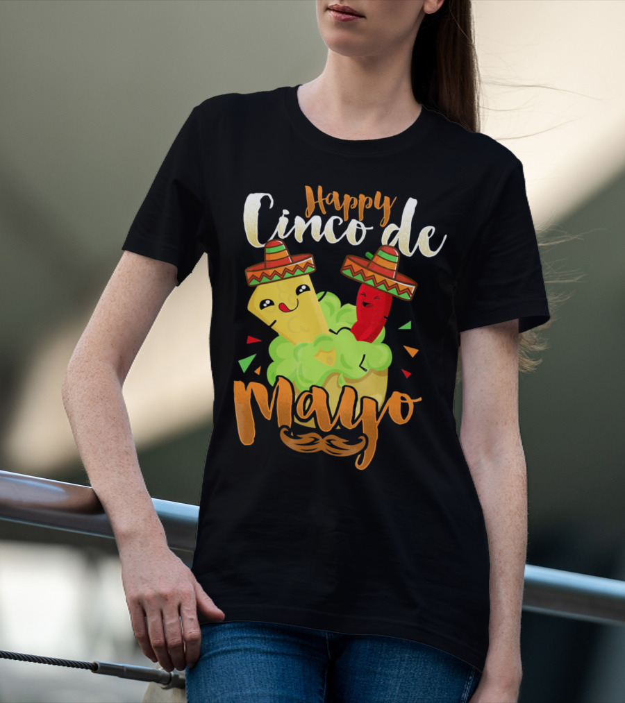 Happy Cinco De Mayo Nacho Guacamole Cinco De Mayo T-Shirt