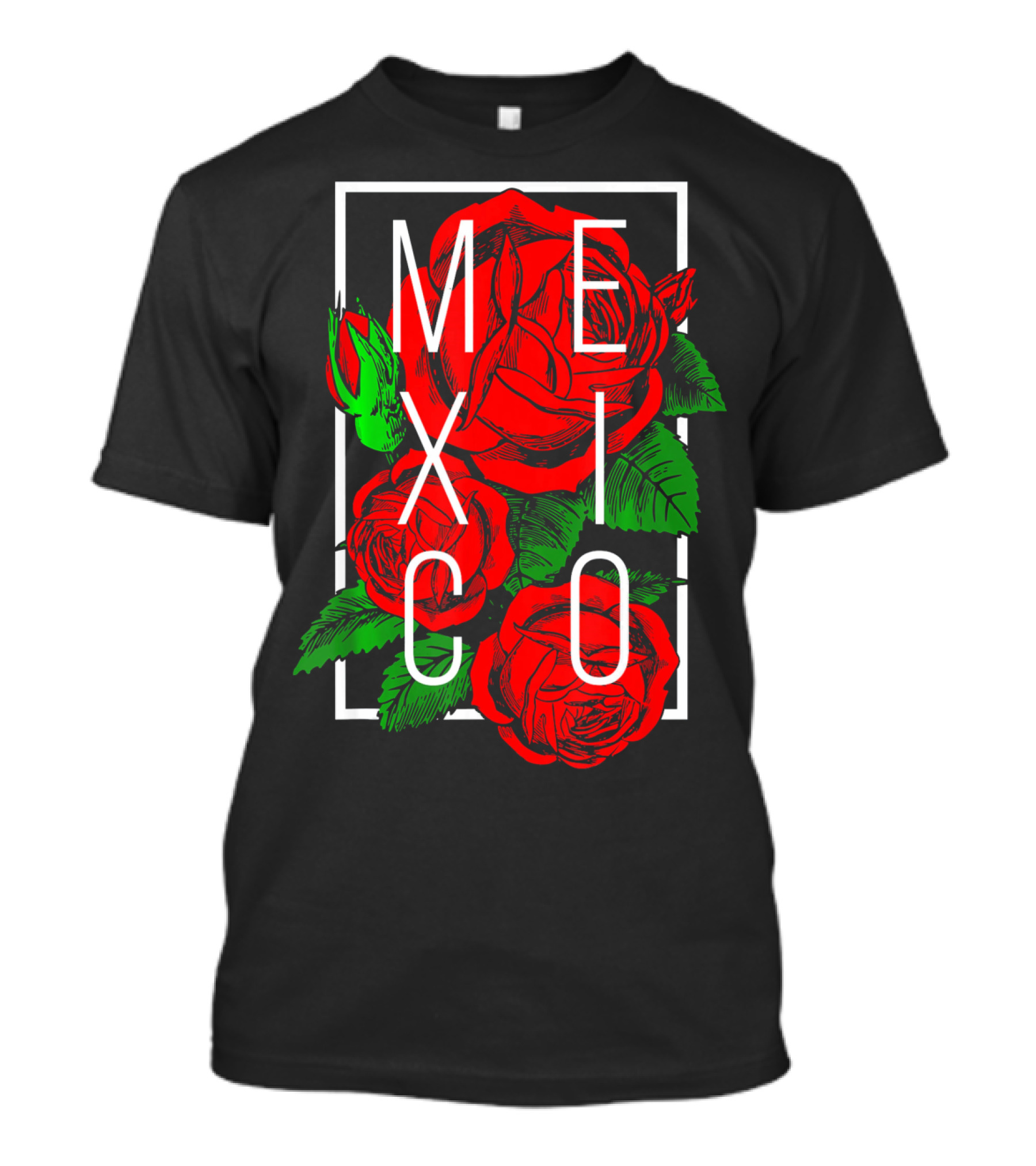 Mexico Rose Flower Cinco De Mayo T-Shirt