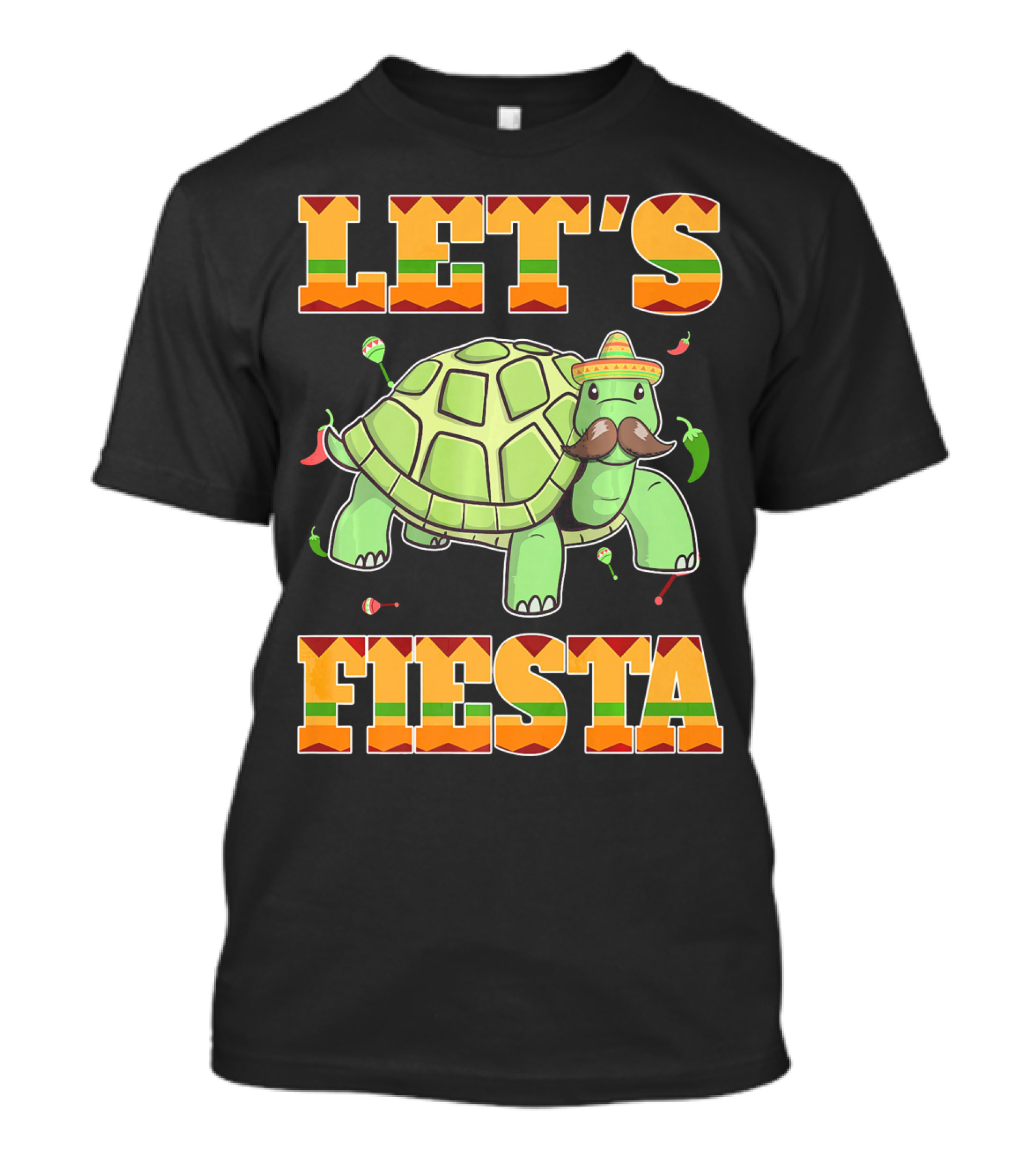 Let's Fiesta Turtle Cinco De Mayo Mexican T-Shirt