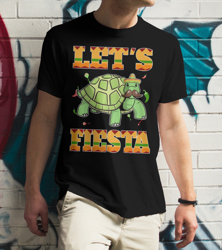 Let's Fiesta Turtle Cinco De Mayo Mexican T-Shirt