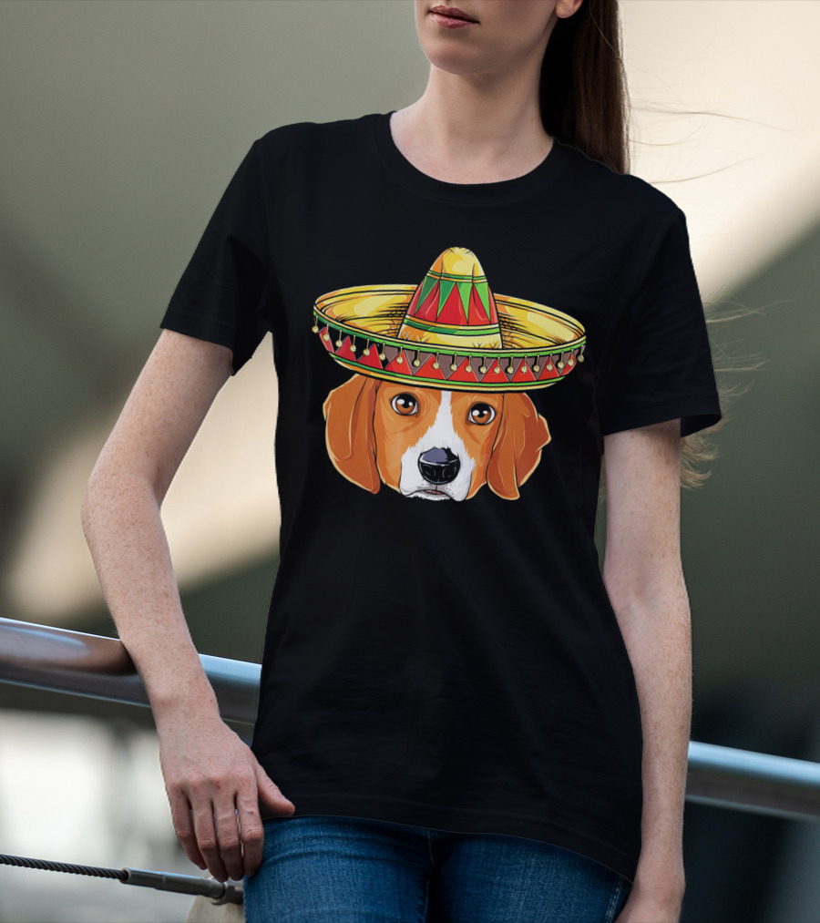 Cinco De Mayo Beagle Sombrero T-Shirt