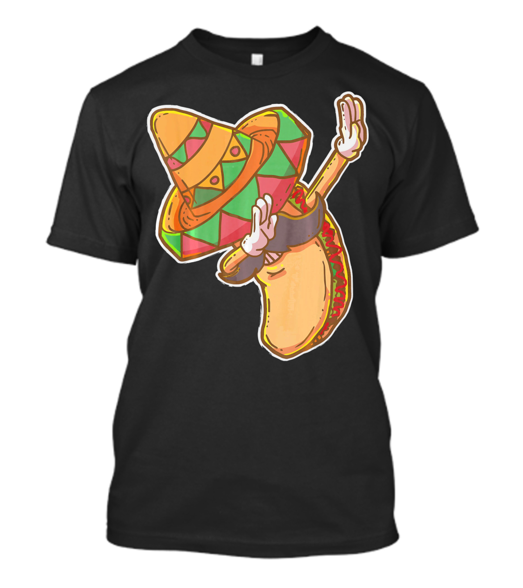 Cinco De Mayo Dabbing Taco With Sombrero T-Shirt