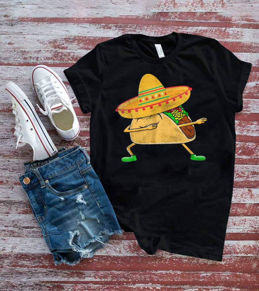 Mexican Sombrero Dabbing Taco T-Shirt