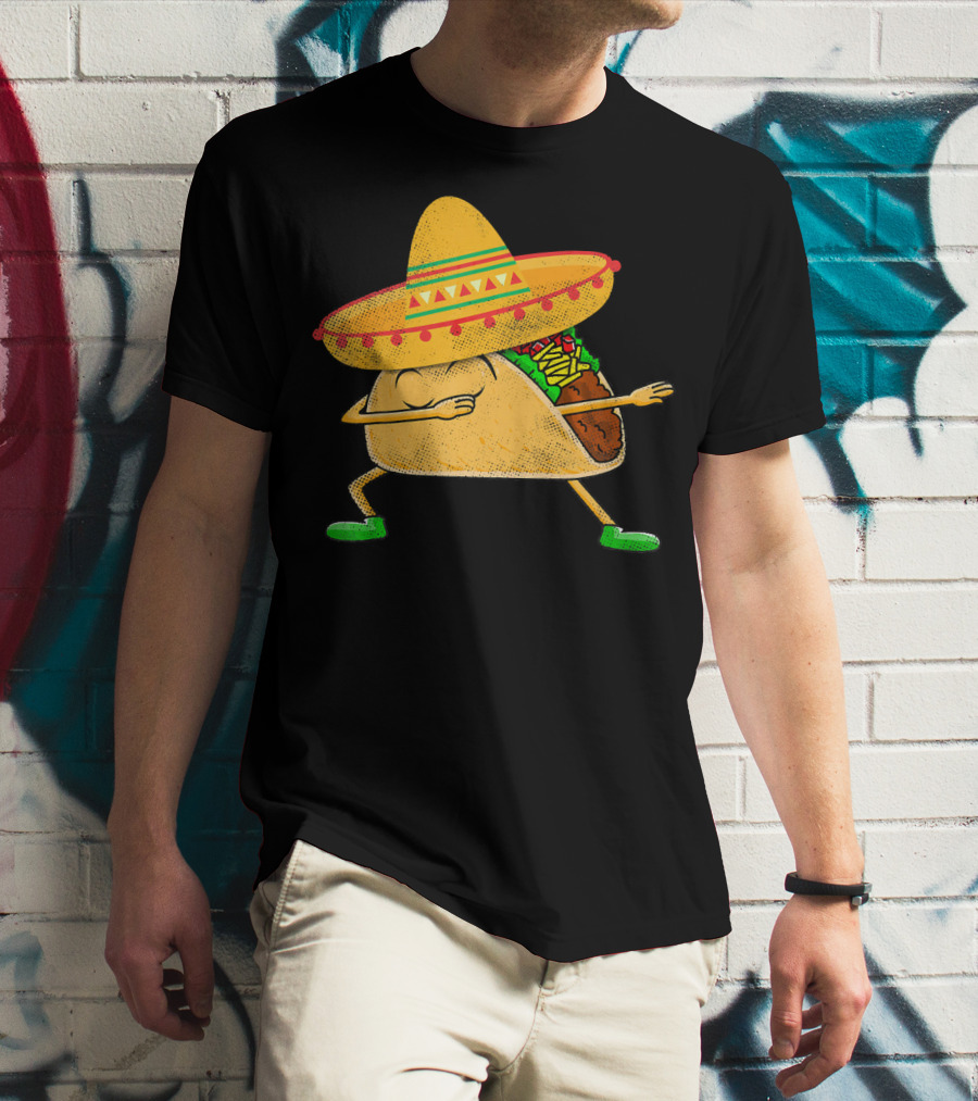 Mexican Sombrero Dabbing Taco T-Shirt