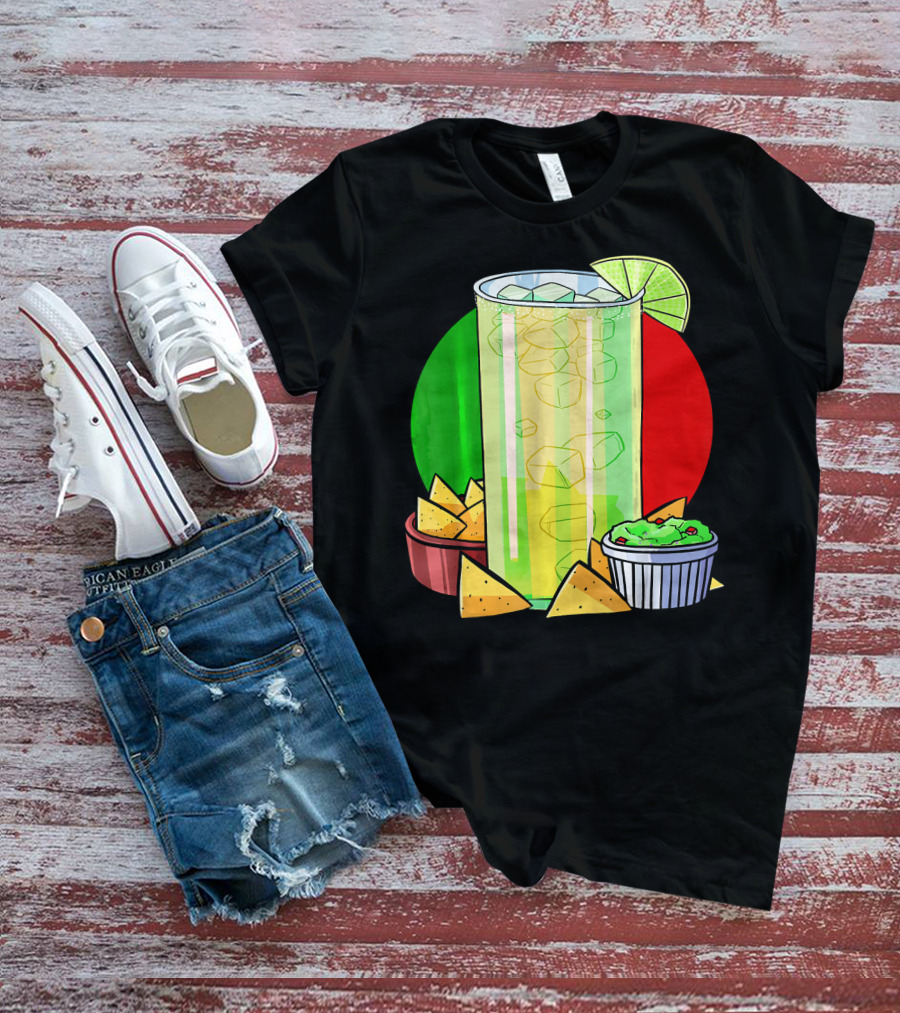 Funny Cinco De Mayo Tequila Guacamole Nachos Lime Fiesta T-Shirt