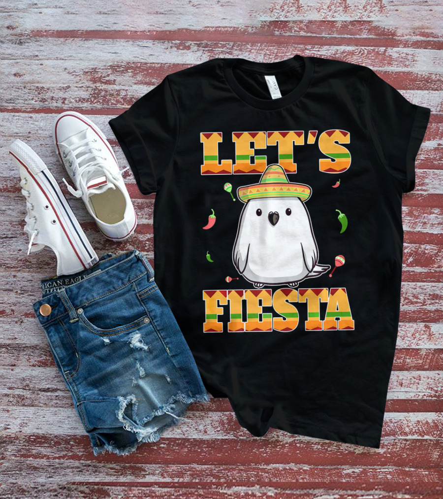Let's Fiesta Bird Sombrero Cinco De Mayo Mexican T-Shirt