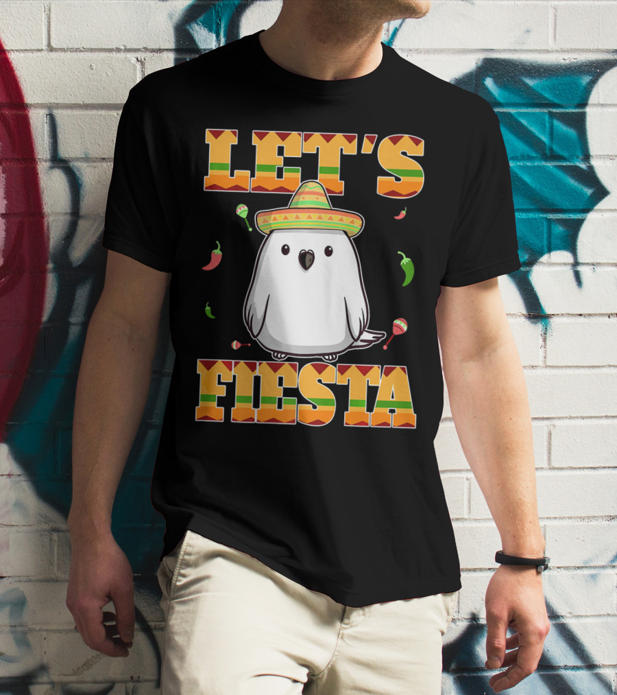 Let's Fiesta Bird Sombrero Cinco De Mayo Mexican T-Shirt