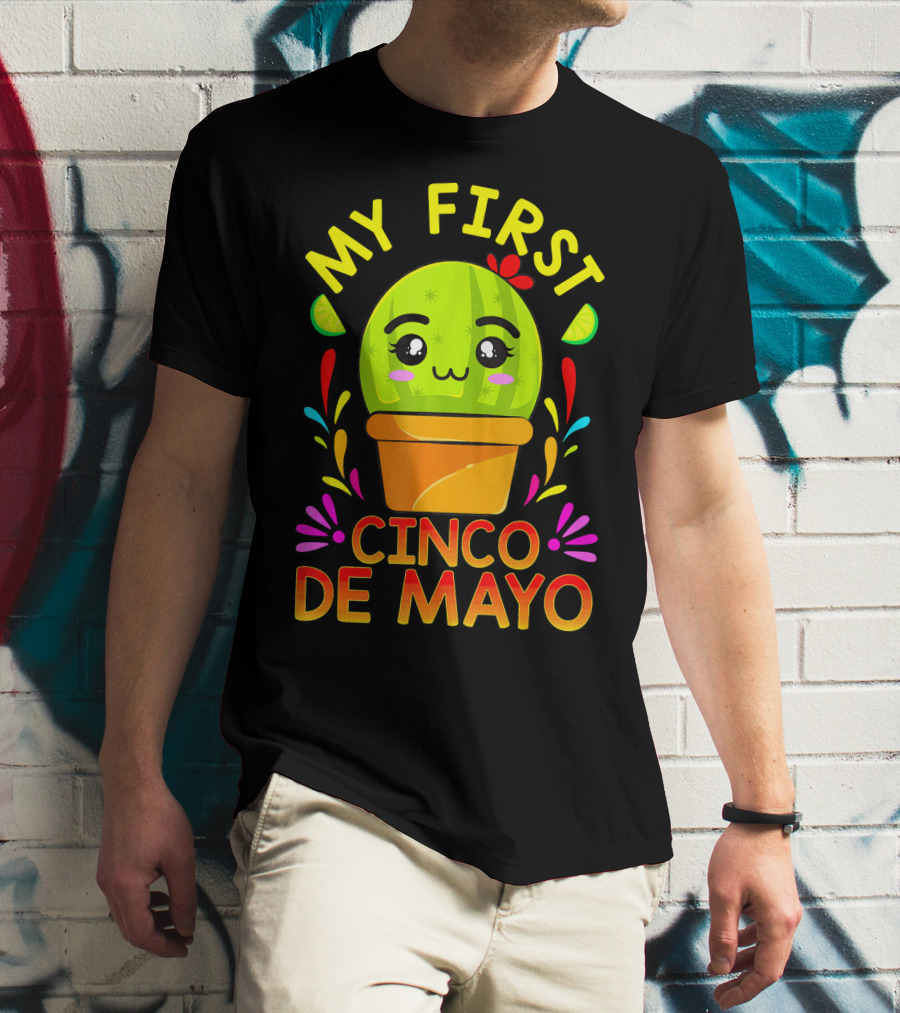 My First Cinco De Mayo Cute Cactus Baby T-Shirt