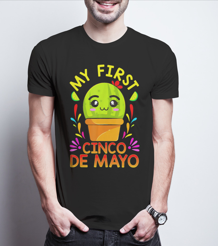 My First Cinco De Mayo Cute Cactus Baby T-Shirt