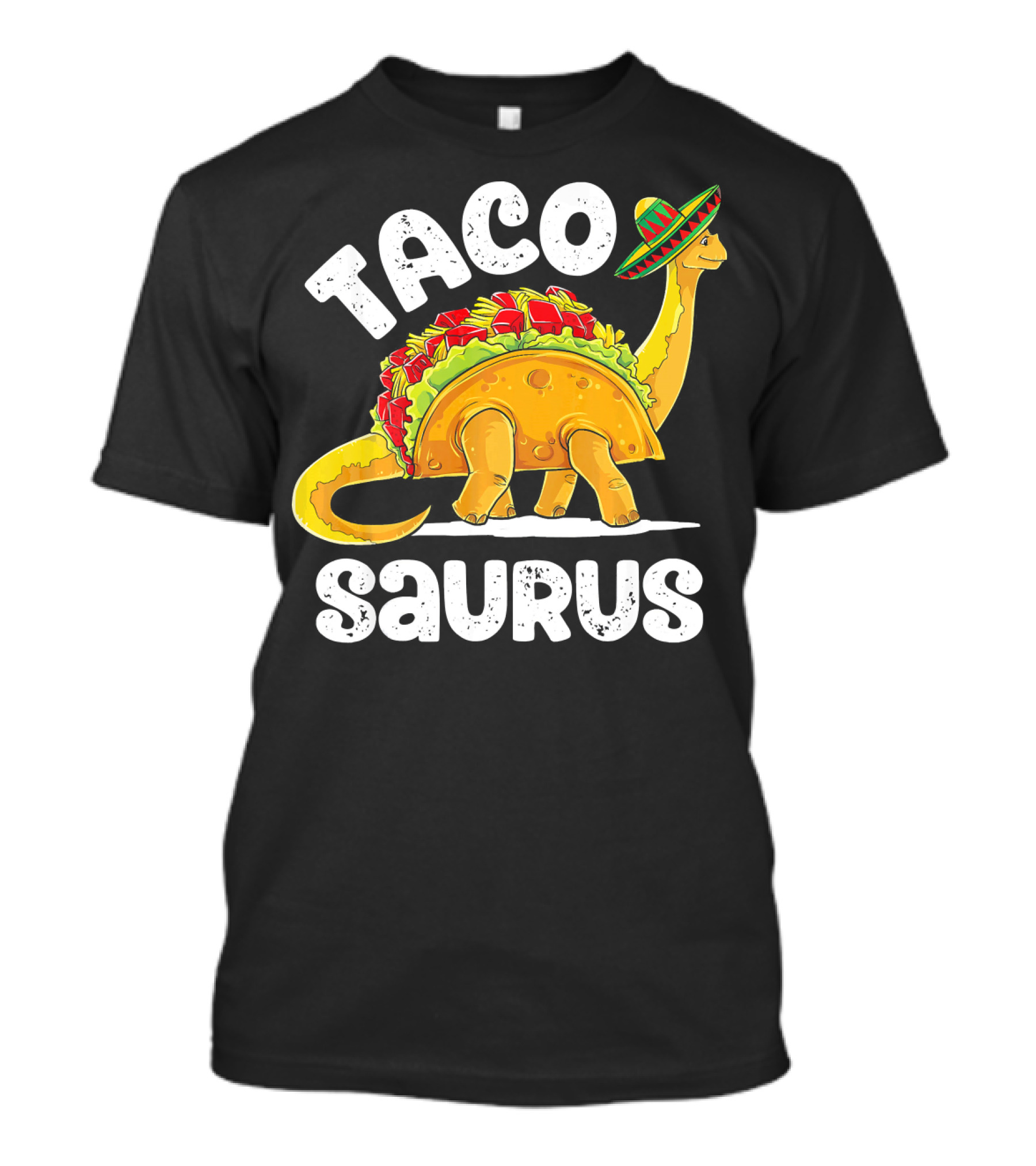 Tacosaurus Taco Dinosaur Rex Funny Sombrero T-Shirt