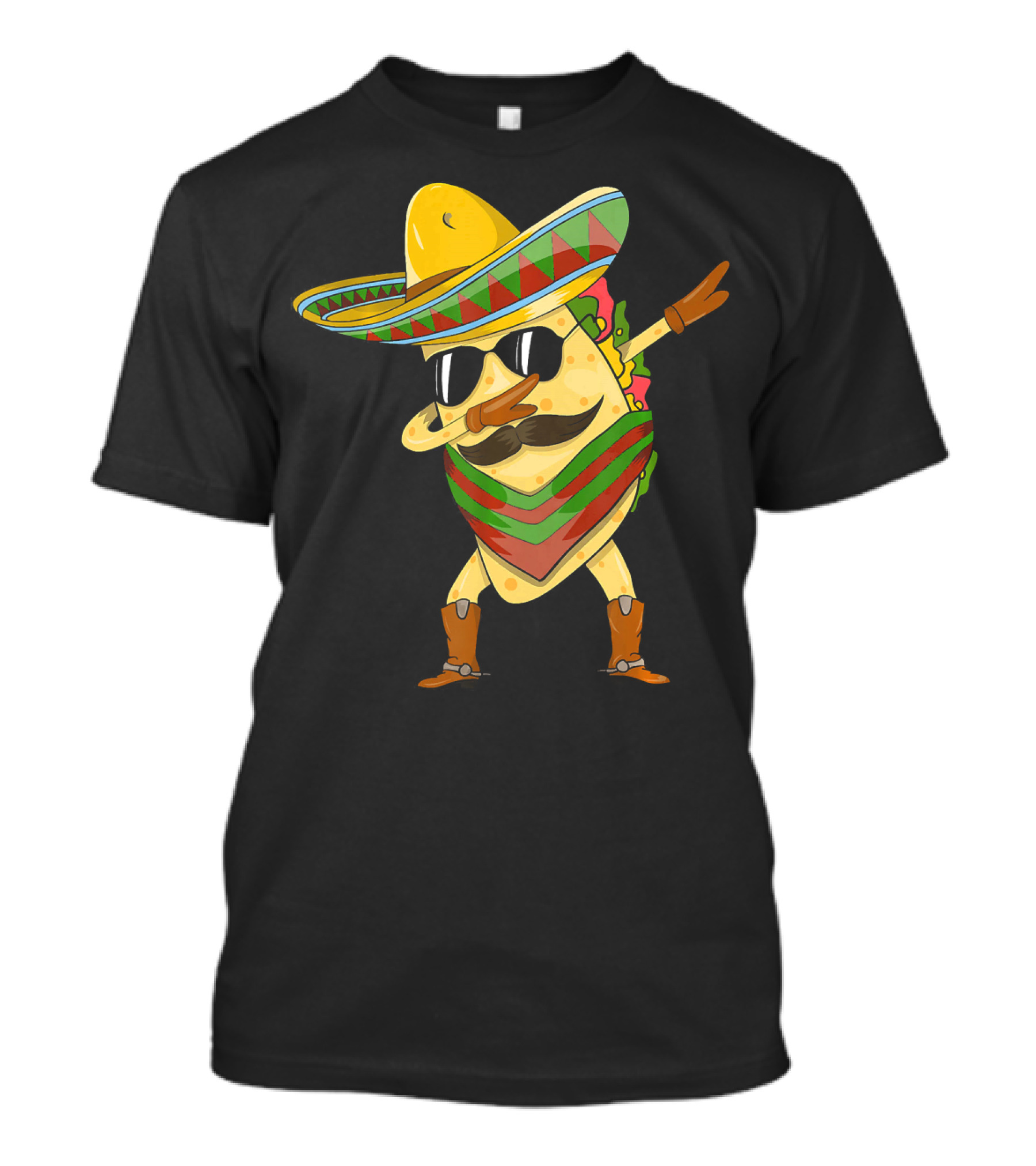 Dabbing Taco Sombrero Cinco De Mayo T-Shirt
