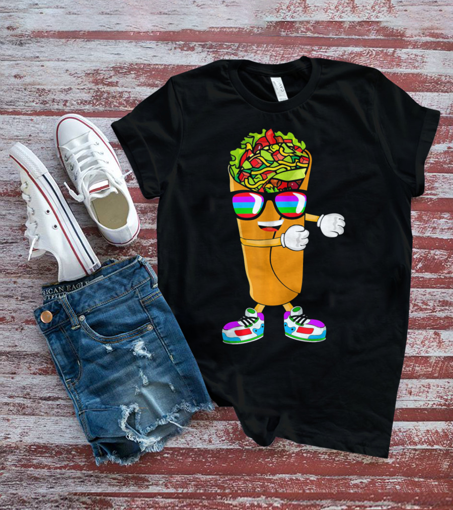 Flossing Burrito Dancing Cinco De Mayo Fun T-Shirt