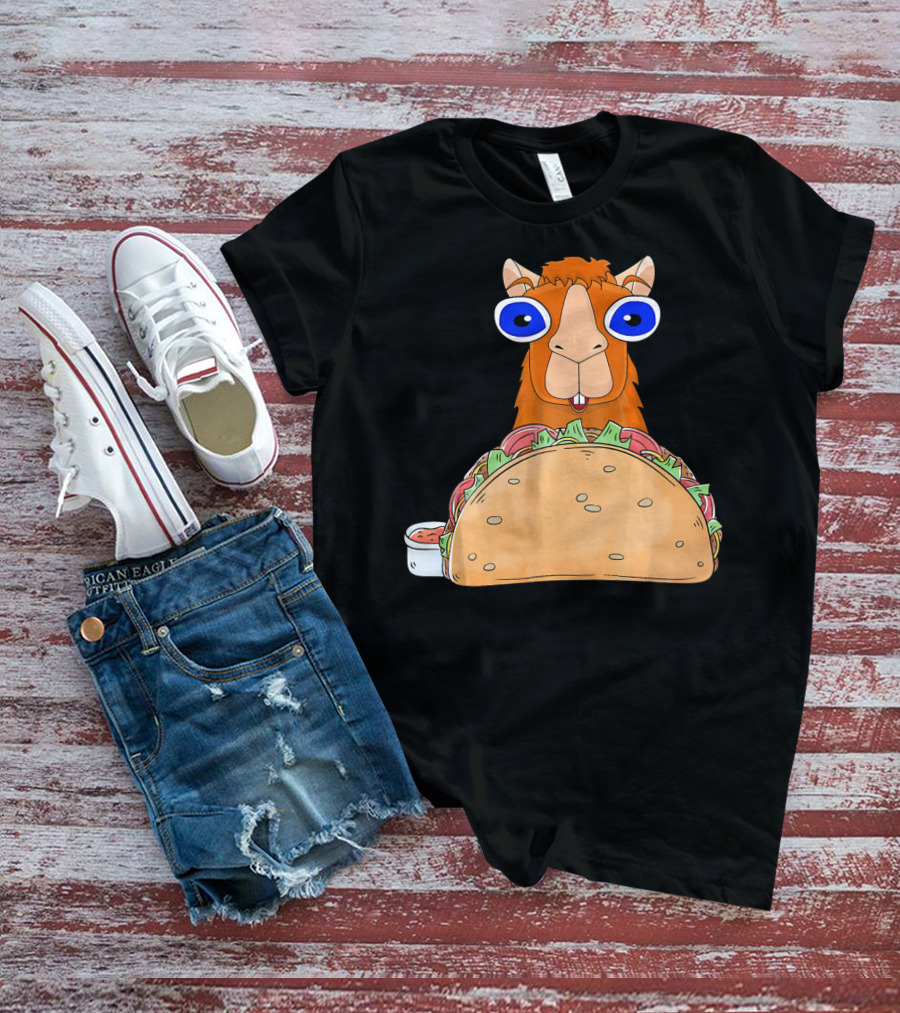 Llama Taco Lover Cinco De Mayo T-Shirt