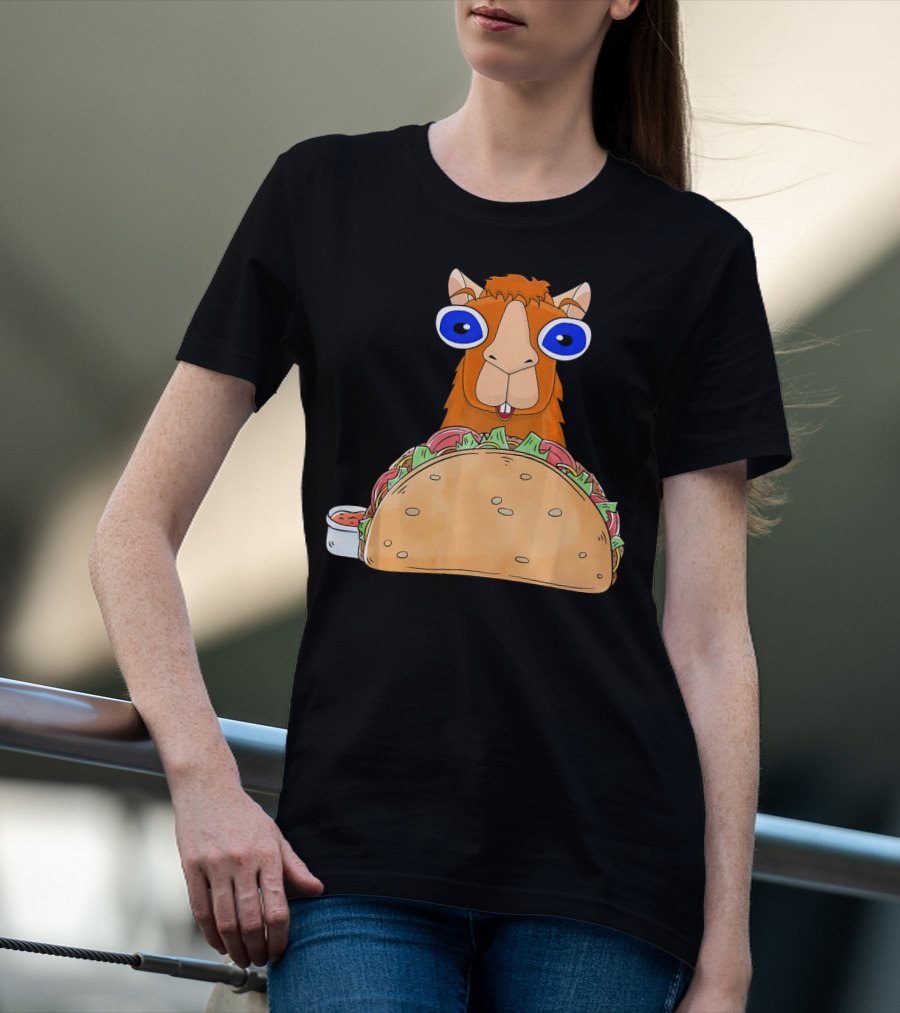 Llama Taco Lover Cinco De Mayo T-Shirt