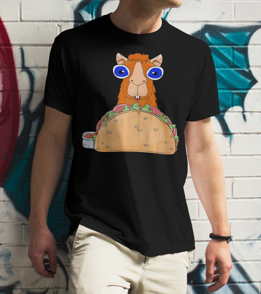 Llama Taco Lover Cinco De Mayo T-Shirt