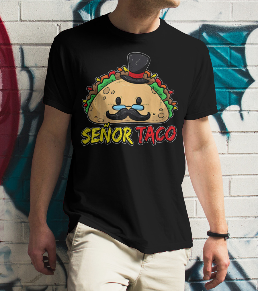 Señor Taco Mustache Cinco De Mayo T-Shirt