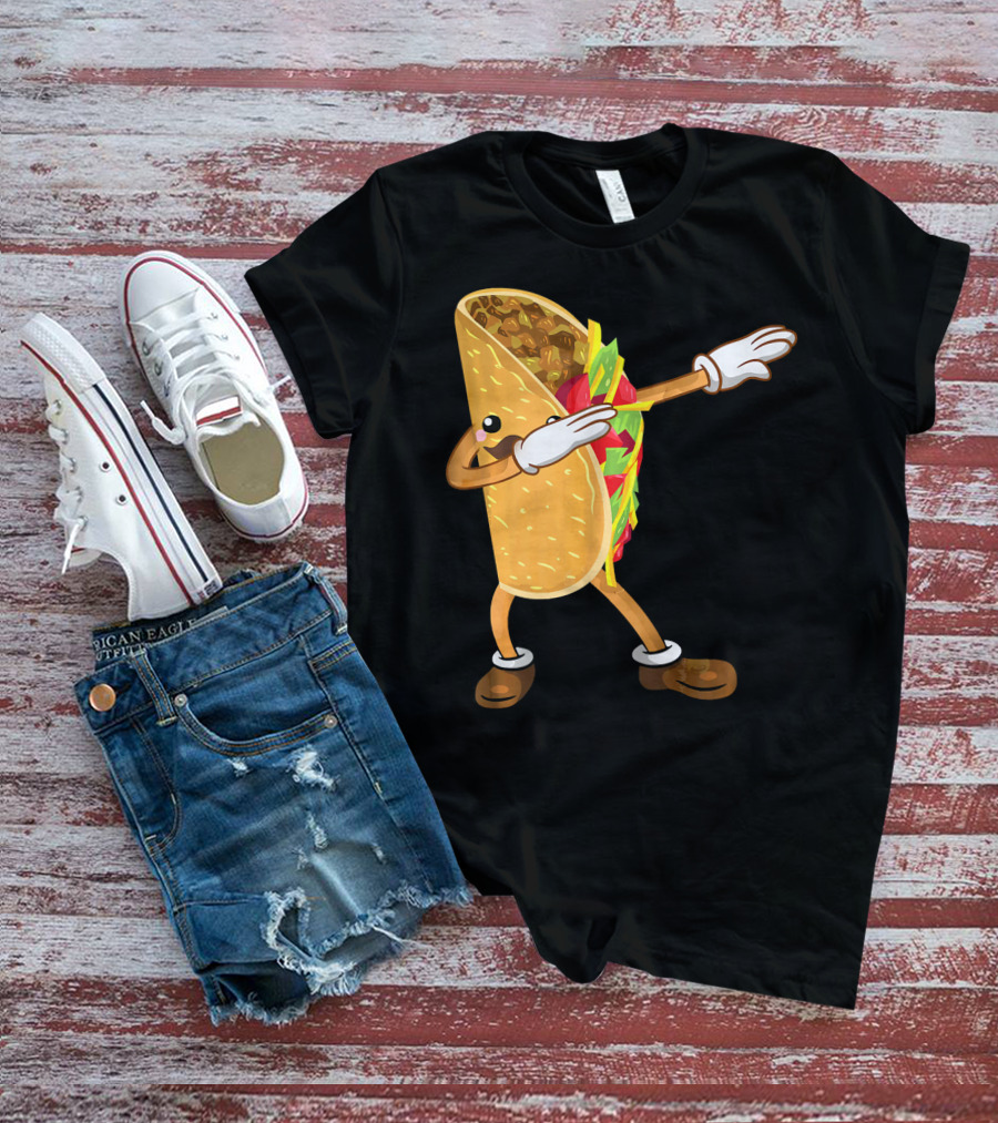Dabbing Taco Dance Funny Cinco De Mayo T-Shirt