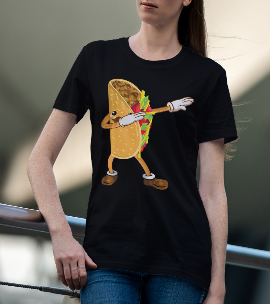 Dabbing Taco Dance Funny Cinco De Mayo T-Shirt