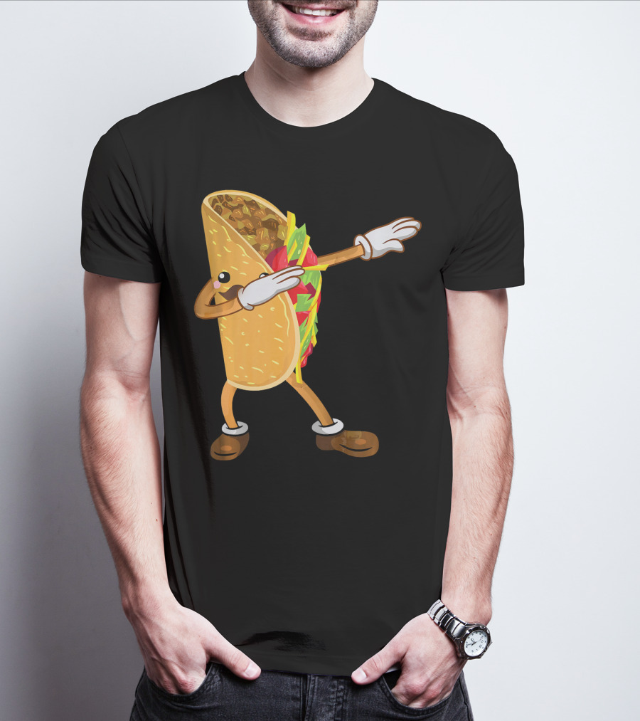 Dabbing Taco Dance Funny Cinco De Mayo T-Shirt