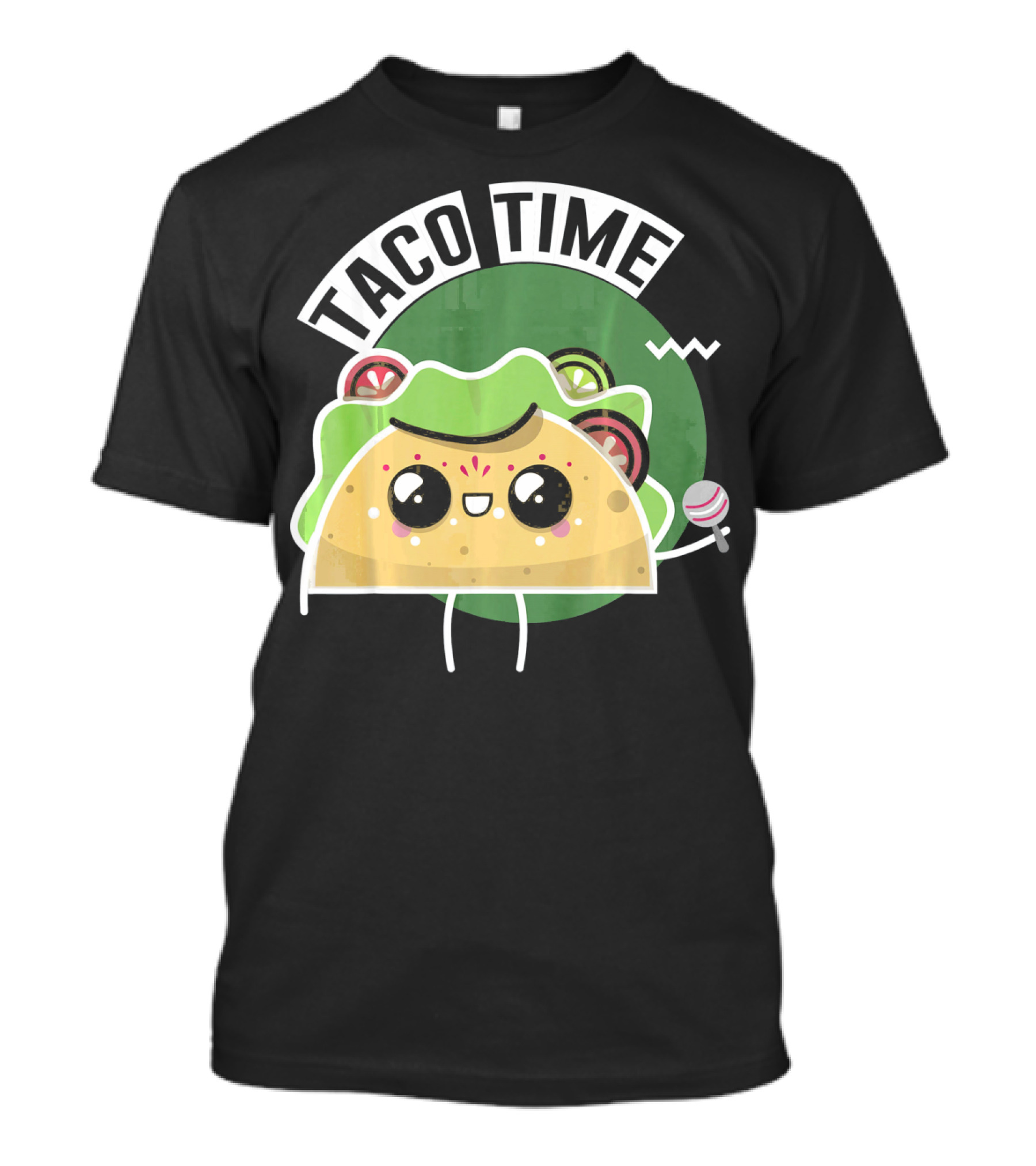 Taco Time Cinco De Mayo Me Food Cartoon Fiesta T-Shirt