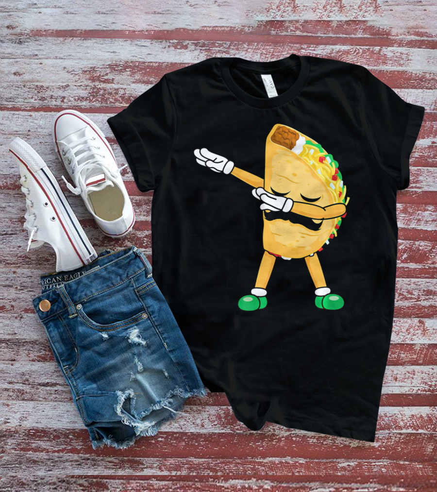 Dabbing Taco Mexican Cinco De Mayo Dab T-Shirt