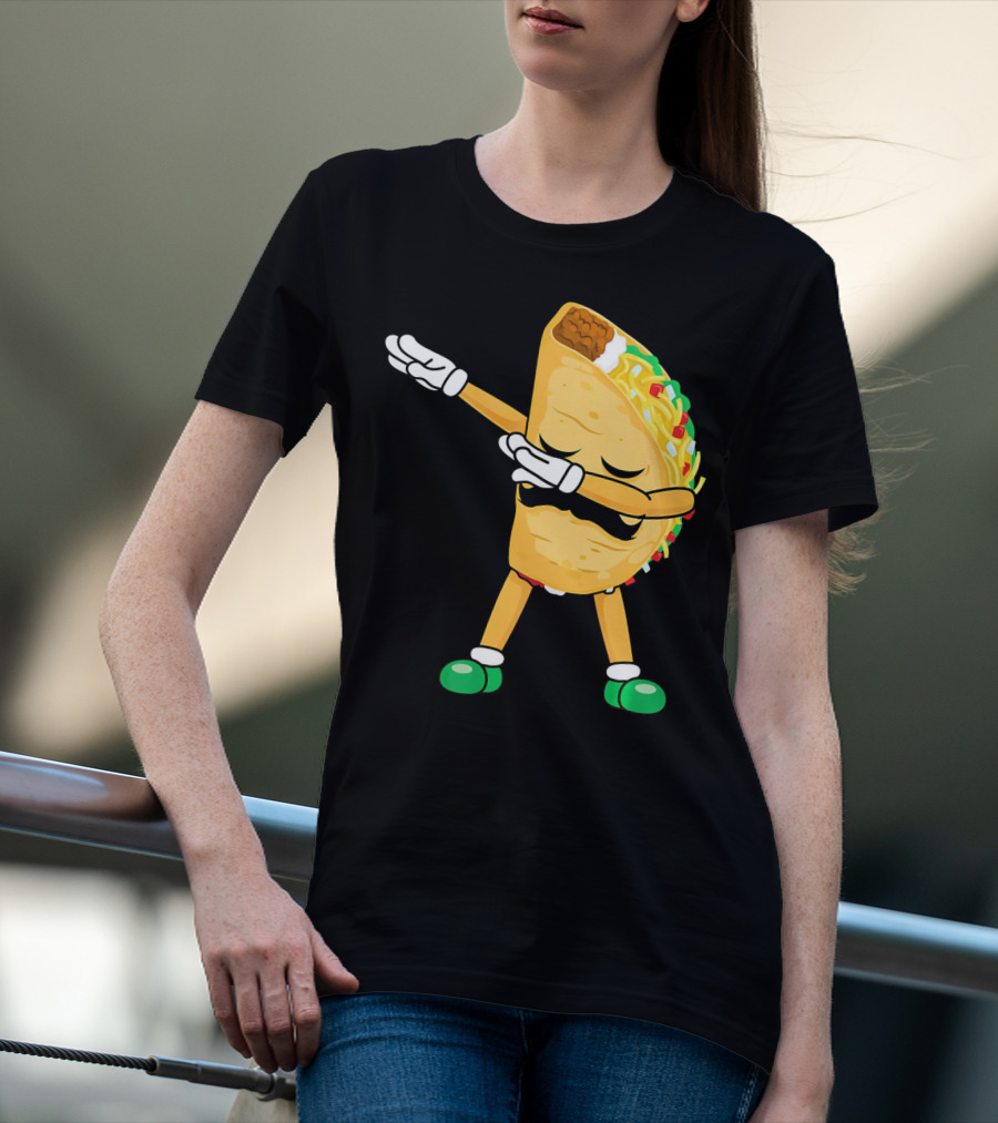 Dabbing Taco Mexican Cinco De Mayo Dab T-Shirt