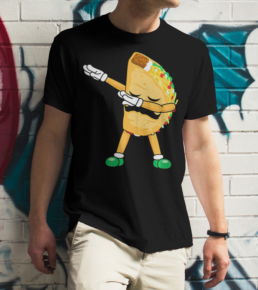 Dabbing Taco Mexican Cinco De Mayo Dab T-Shirt