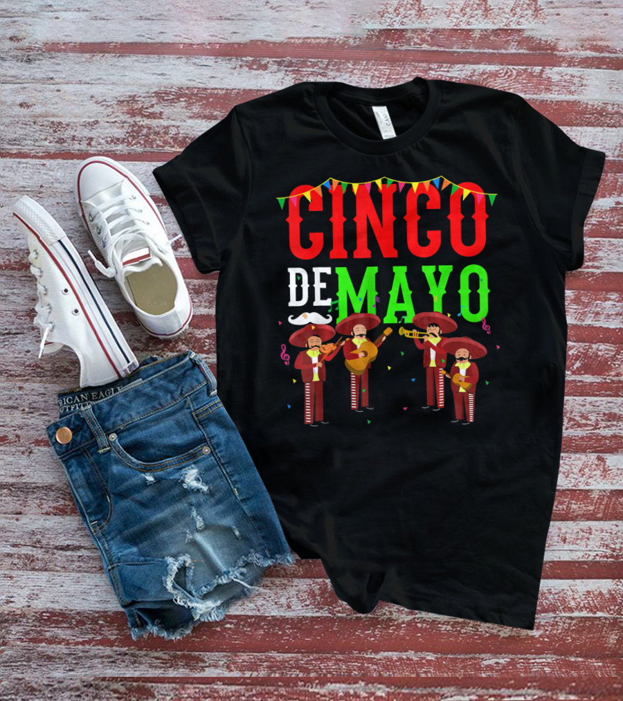 Cinco De Mayo Mariachi Men Mexico T-Shirt