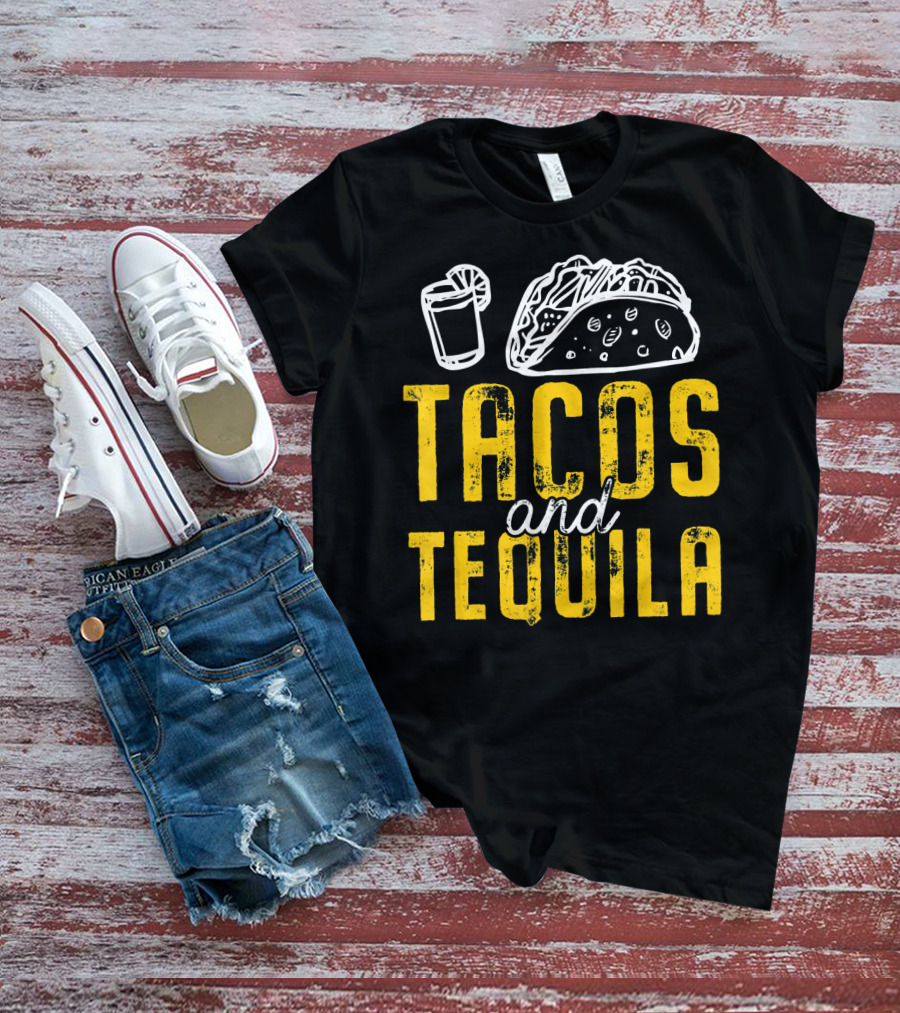 Tacos And Tequila Cinco De Mayo Taco Drink Fiesta T-Shirt