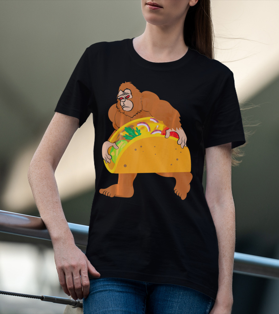 Bigfoot Taco Cinco De Mayo T-Shirt