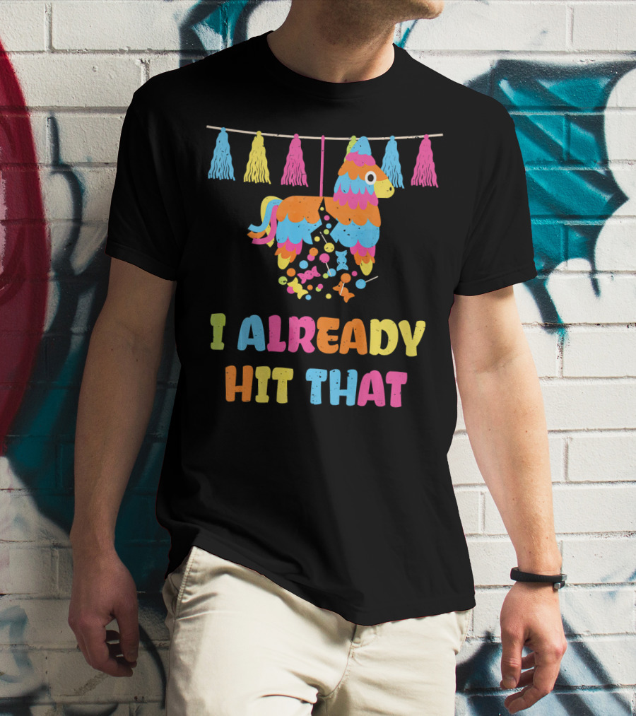 I Already Hit That Piñata With Tassel Decorations T-Shirt