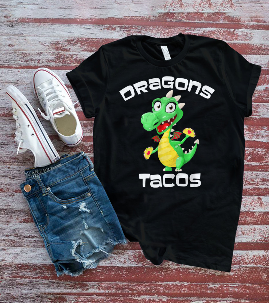 Dragons Tacos Cinco De Mayo T-Shirt