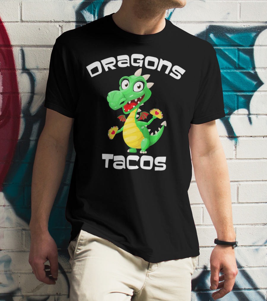 Dragons Tacos Cinco De Mayo T-Shirt