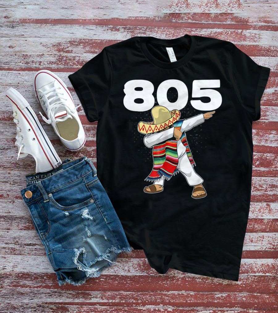 805 Cinco De Mayo Mexican Celebration Dance In California Area Code T-Shirt