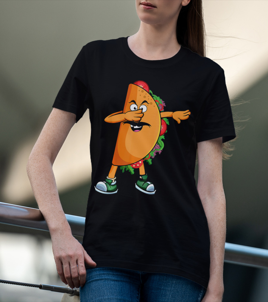 Dabbing Taco Mexican Dab Tacos Salsa Dance Fun T-Shirt