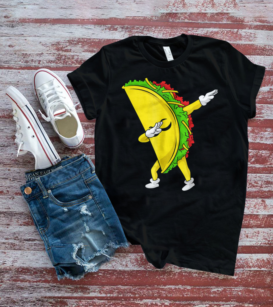 Dabbing Taco Cinco De Mayo Mexican Fiesta T-Shirt