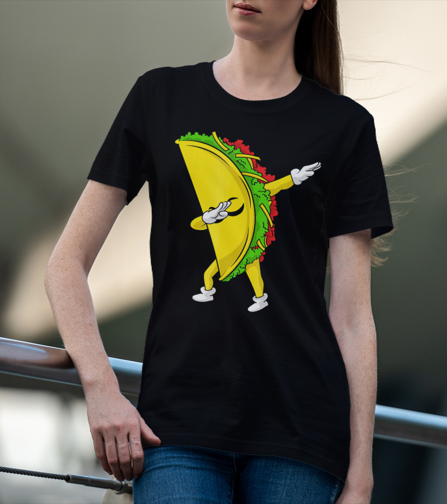 Dabbing Taco Cinco De Mayo Mexican Fiesta T-Shirt