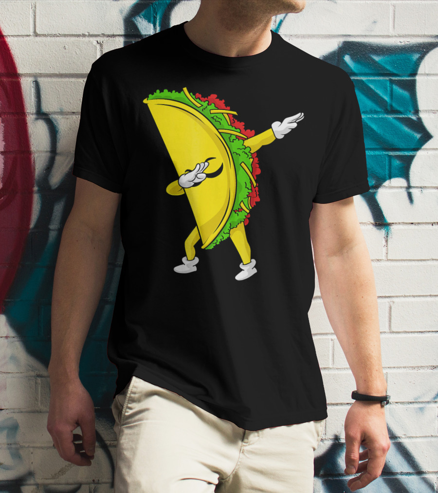 Dabbing Taco Cinco De Mayo Mexican Fiesta T-Shirt