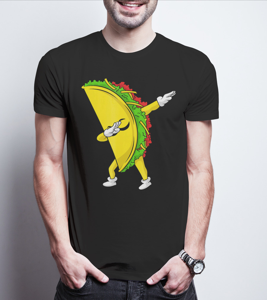 Dabbing Taco Cinco De Mayo Mexican Fiesta T-Shirt