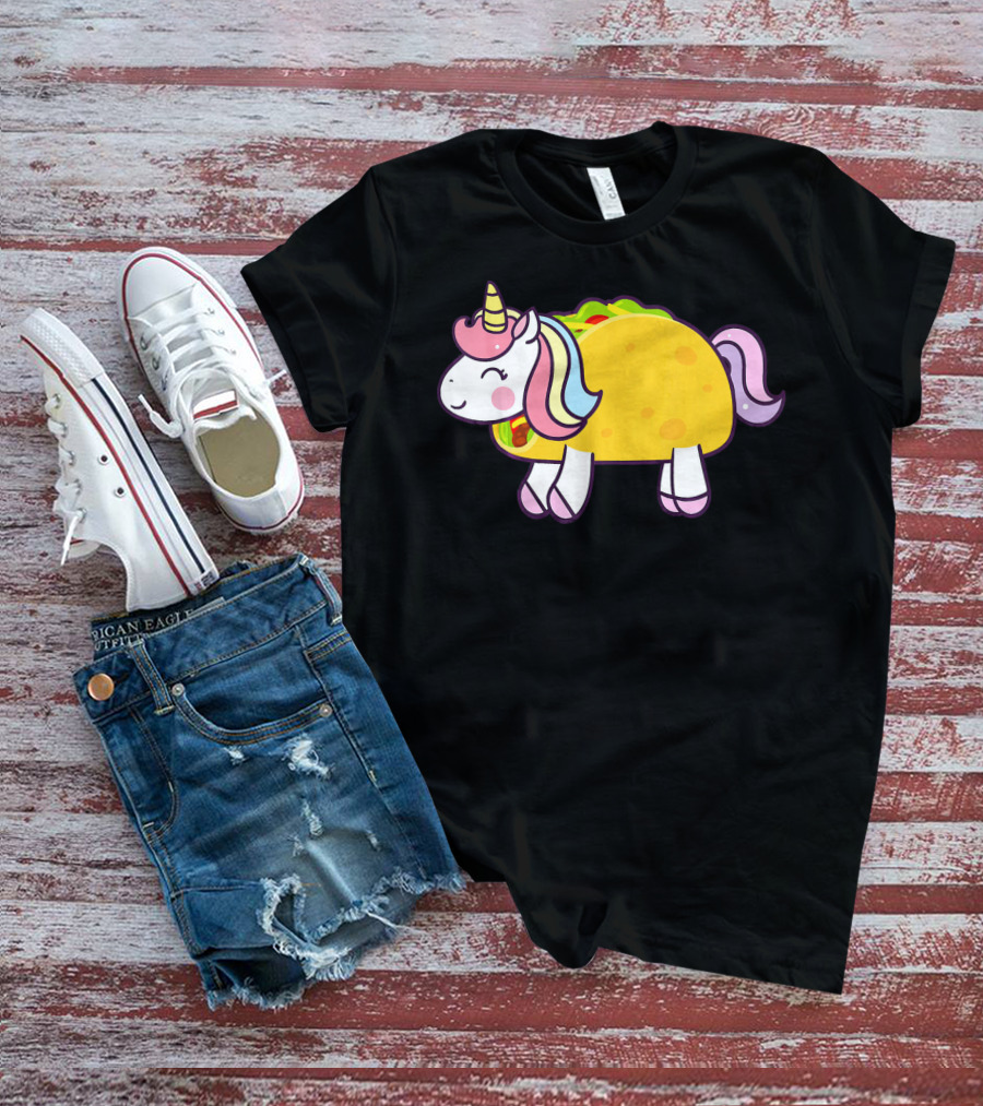 Unicorn Taco Animal Funny Mexican Cinco T-Shirt