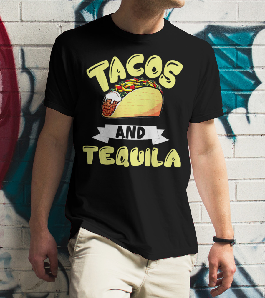 Tacos And Tequila Cinco De Mayo Celebration Mexica T-Shirt