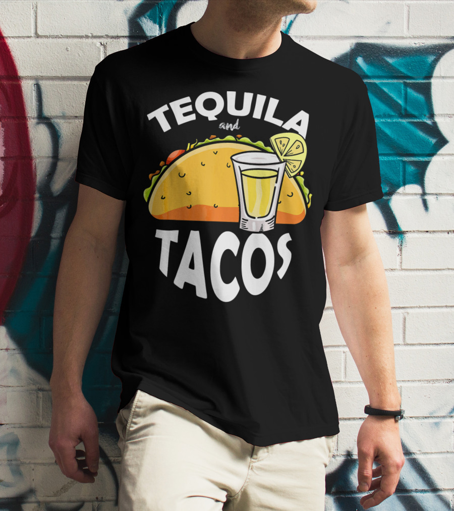Tequila And Tacos Lime Cinco De Mayo Fiesta T-Shirt