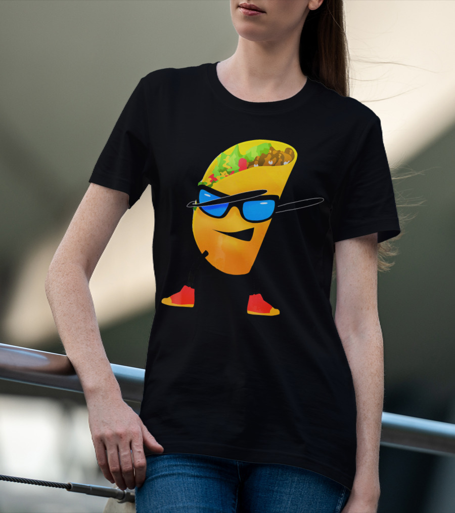 Taco Kids Dabbing Cool Shades Taco T-Shirt