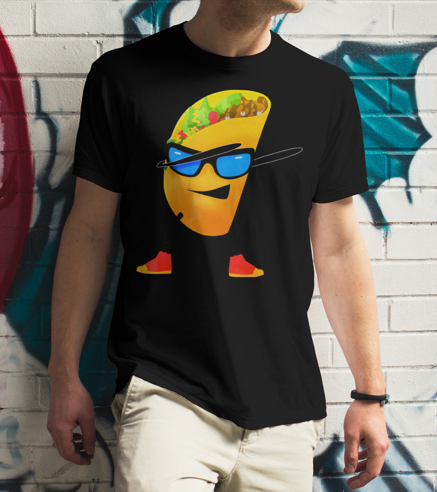 Taco Kids Dabbing Cool Shades Taco T-Shirt