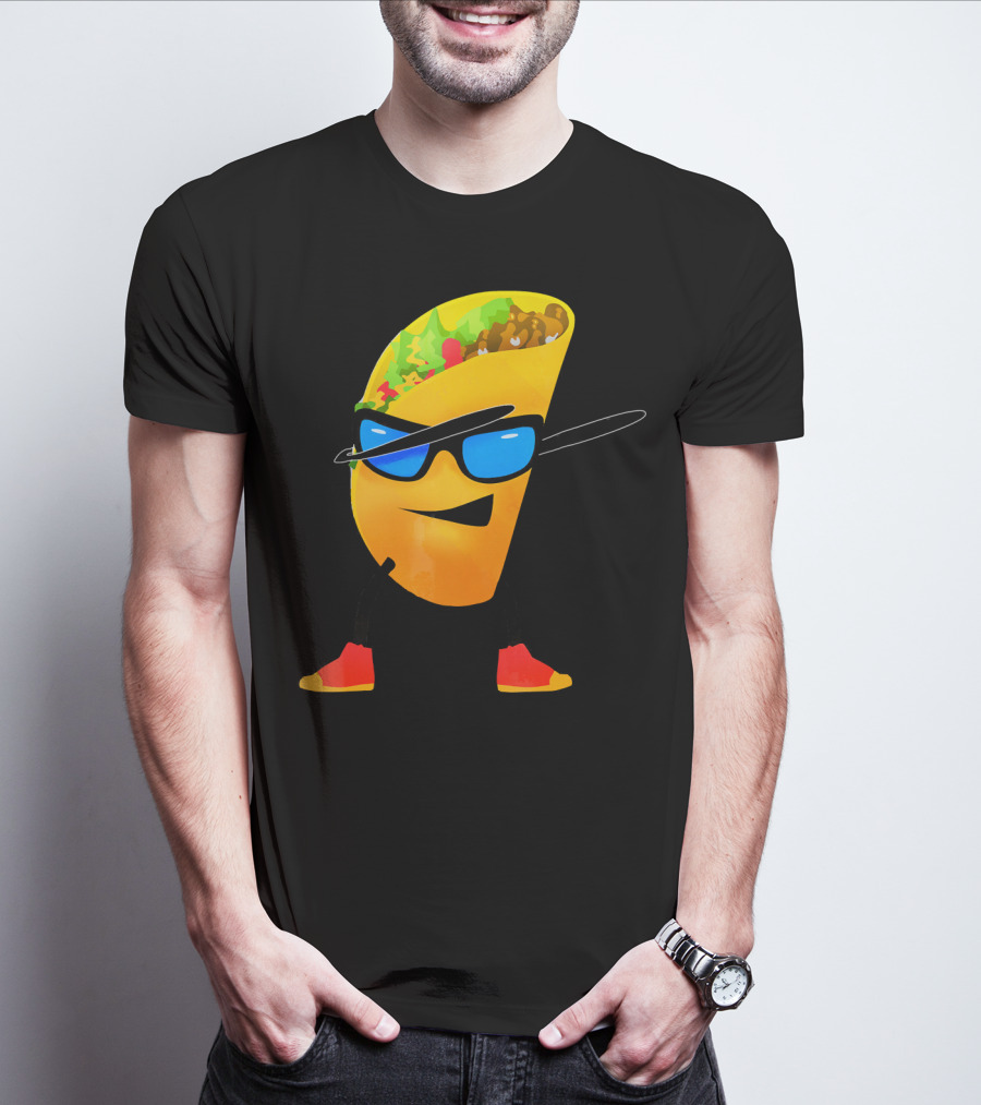 Taco Kids Dabbing Cool Shades Taco T-Shirt